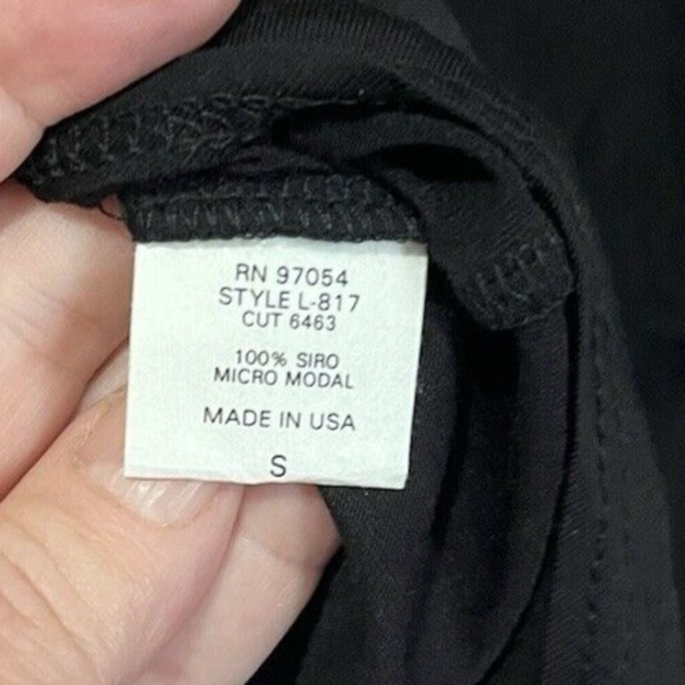 Revolve Lanston Long Sleeve Top Small Black Lightweight Sheer NWT's - Picture 9 of 9